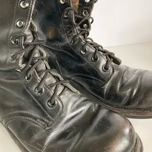 U.S. Army | Shoes | Vintage True Combat Boots Black Leather 